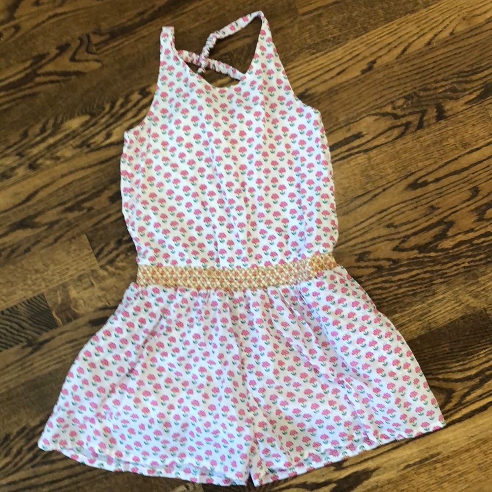 Girls cross back Boden romper size 9-10